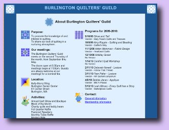 Link to Burlington Quilters' Guild